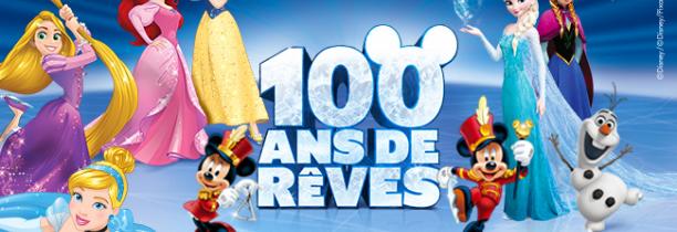 JEU TERMINE!  DISNEY SUR GLACE 100 Ans de rêves le dimanche 5 février à 10h30 au Zénith de Lille