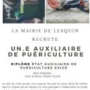 EMPLOI :La mairie de Lesquin recrute