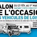 12ème SALON DE L’OCCASION DES VÉHICULES DE LOISIRS du jeudi 27 Février au dimanche 1er Mars 2020