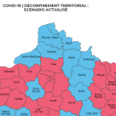 Voici la carte NON OFFICIELLE des départements "rouges" qui ne pourront peut-être pas être déconfinés le 11 mai prochain