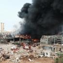 Un important incendie est en cours dans le port de Beyrouth