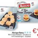 INTERMARCHE : Rappel des boites de "10 Mini Cheeseburgers" de la marque Monique Ranou