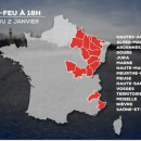 Voici les départements avec un couvre-feu à 18h00 dès demain