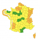 La vigilance orange dans 24 départements en raison des risques de fortes pluies, d’inondations et d’avalanches