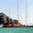 Le yacht "Le Phocéa", ancien bateau de Bernard Tapie, a sombré en mer