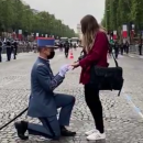 14 juillet : Un militaire fait sa demande en mariage juste avant de défiler [VIDÉO]