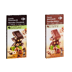 Rappel de produit pour du chocolat Carrefour contenant des cailloux