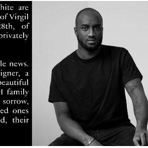 LOUIS VUITTON/ Virgil Abloh est mort d'un cancer à 41ans