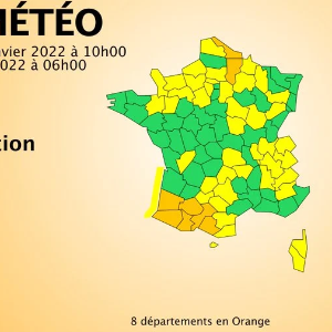 Météo France place les départements de l'Aisne, du Gers, des Landes en vigilance orange pour "inondation" et "crue",