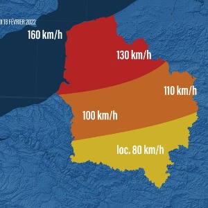 EUNICE : Une tempête dangereuse pour le Nord de la France ce vendredi