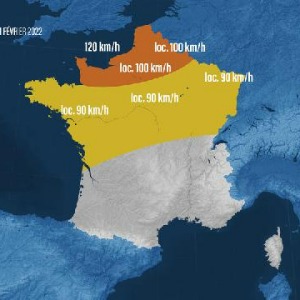 La tempête Franklin  en vigilance dans le nord jusque 1 h du matin