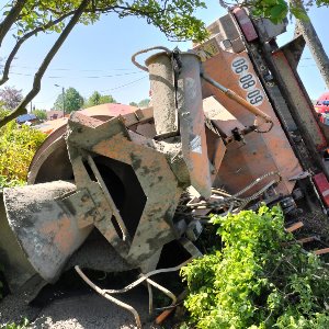 Accident impressionnant, hier à Wambrechies