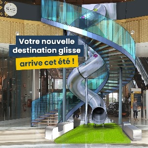 Un toboggan de 13 mètres de long arrive dans la galerie marchande d'Auchan Noyelles-Godault