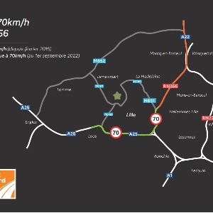 La RN356 passe à 70km/h aujourd'hui