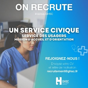 Le Groupe Hospitalier Seclin Carvin recrute un service civique