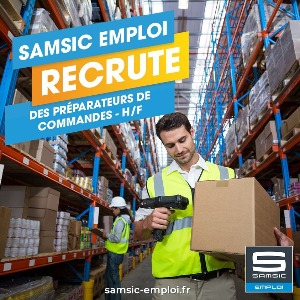 SAMSIC recrute manutentionnaire ou préparateur de commandes H/F à  ACHIET LE GRAND