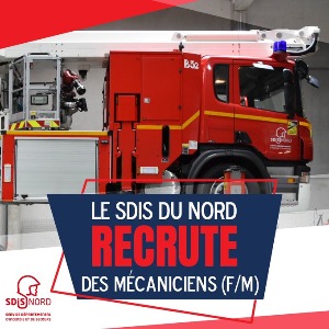 Le SDIS 59 recrute Mécanicien(s) 