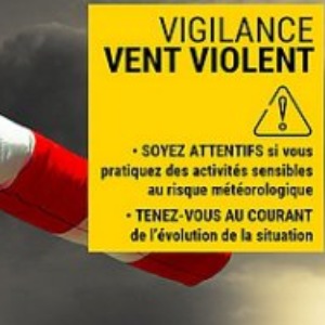 VIGILANCE ORANGE « VENTS VIOLENTS »par Météo France le 2 novembre 2023 – 00h00 à 21h00.