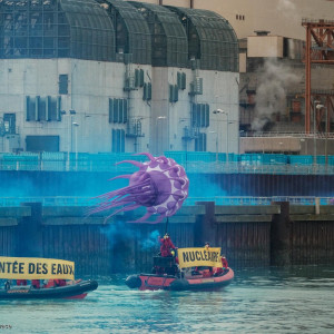 Greenpeace a mené une action hier, à la centrale nucléaire de Gravelines