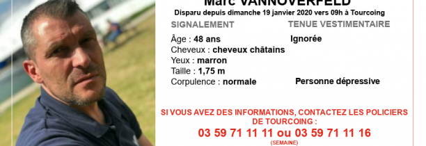 Disparition inquiétante à Tourcoing