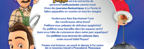 JOB PARTY A PLOPSALAND LA PANNE 13 et 14 février