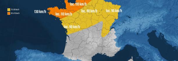 MÉTÉO : La tempête Dennis se confirme pour ce week-end avec des rafales jusqu'à 130 km/h