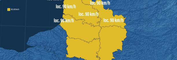 AGATE MÉTÉO : Du vent  à 90 km/h ce jeudi sur les Hauts de France