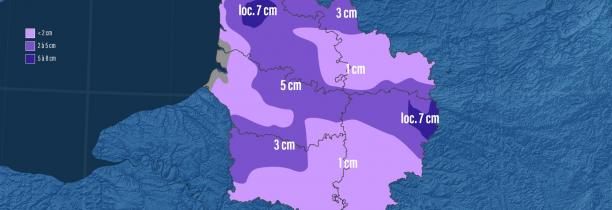 AGATE MÉTÉO : La neige ce jeudi des 8h00 avec du vent à 90 km/h