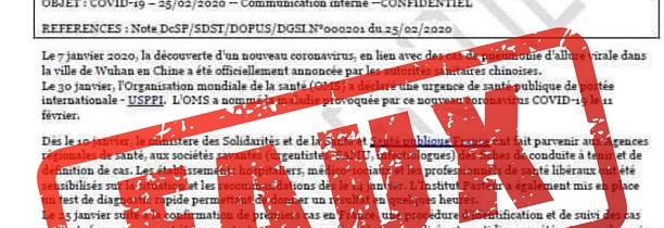 ATTENTION aux intox sur le Covid-19 prévient le ministère de l’intérieur