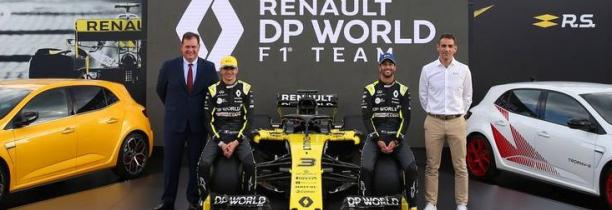 L'écurie française "Renault F1 Team" devient "Renault DP World F1 Team" pour la nouvelle saison de Formule 1.