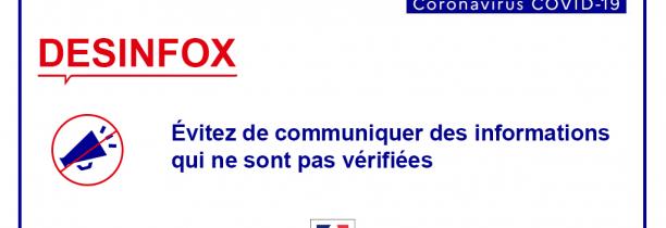 Coronavirus : Attention aux fake news dans la région !