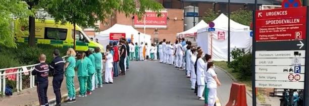 La Première ministre Sophie Wilmès a reçu un accueil glacial du personnel à l’hôpital Saint-Pierre [Vidéo]