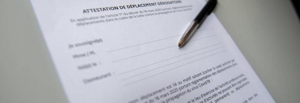 Visite de logement, déménagement... De nouveaux motifs s'ajoutent à l’attestation de déplacement