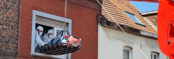 Intervention particulière hier, pour les pompiers à Tourcoing