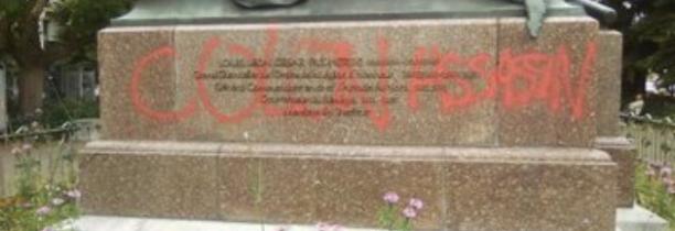 A Lille, la statue du général Faidherbe vandalisée