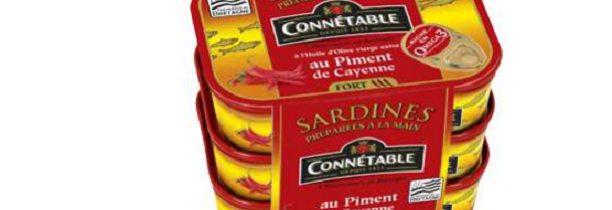 Des sardines de la marque Connétable retirées de la vente par Auchan et Carrefour