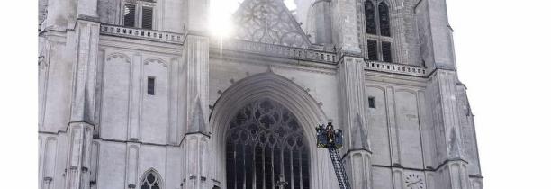 Incendie de la cathédrale de Nantes : le gardé à vue relâché sans poursuite