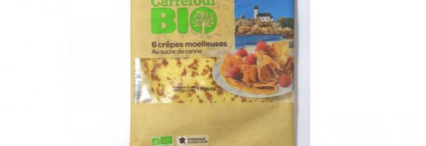 RAPPEL PRODUIT : Carrefour rappelle des crêpes bio au sucre de canne Listeria possible