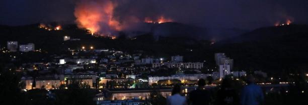 Terrible incendie dans le sud de la France