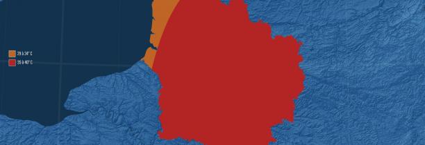 CANICULE :entre 33° et 38° dans les Hauts de France et jusque mercredi prochain  AGATE METEO