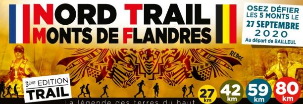 La 3e édition du Nord Trail Monts de Flandres maintenue le 27 Septembre prochain.