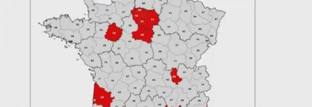 Voici la carte de la circulation du coronavirus aujourd'hui