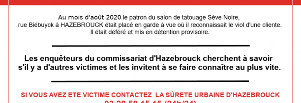 A Hazebrouck, la police lance un appel