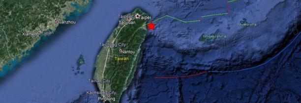 Un séisme de magnitude 6,2 s'est produit au large de Taïwan