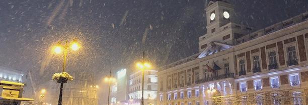 Madrid : 50 cm de neige ce samedi [VIDÉO]