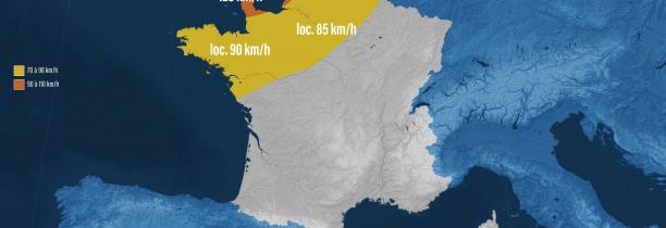 Agate Météo : Ce mercredi, du vent avec des rafales de 90 à 130 km/h sur le Nord et sur la côte