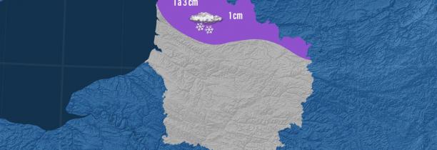 Retour de la neige ce samedi après-midi sur les Hauts-de-France (Agate-France)