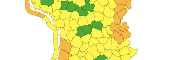 La vigilance orange dans 24 départements en raison des risques de fortes pluies, d’inondations et d’avalanches