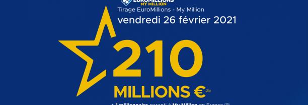 EuroMillions : Un Suisse a gagné les 210 millions