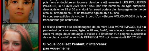 Les trois hommes suspectés d’avoir enlevé Mia, 8 ans, ont été interpellés par les gendarmes